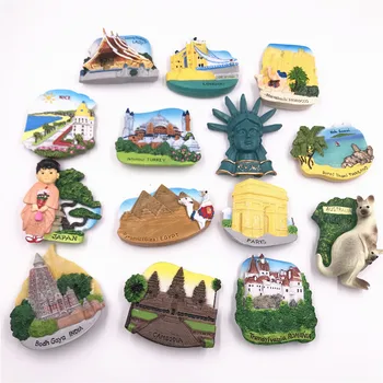 

Japan Egypt Laos France Cambodia Australia Romania Thailand Morocco Turkey UK 3d fridge magnet refrigerator home decoration gift