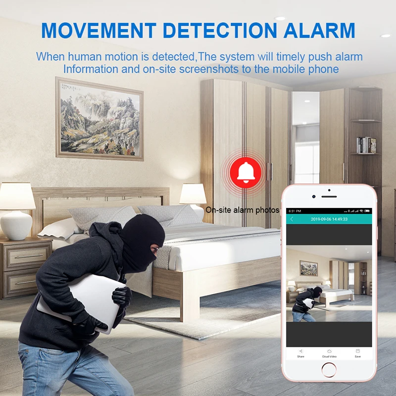 Smar WiFi Camera Rechargeable Battery Powered IP Camera 1080P Full HD Intelligent Waterproof Outdoor& Indoor Home Security