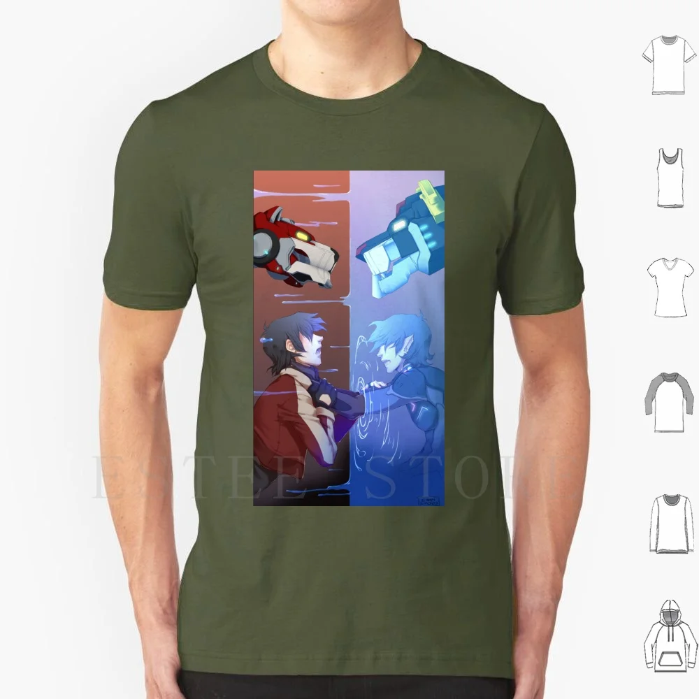 Dietro Lo Specchio T Shirt Cotone Uomo Stampa Fai Da Te Voltron Voltron Vld Voltron Tecnica Tecnica Tecnica