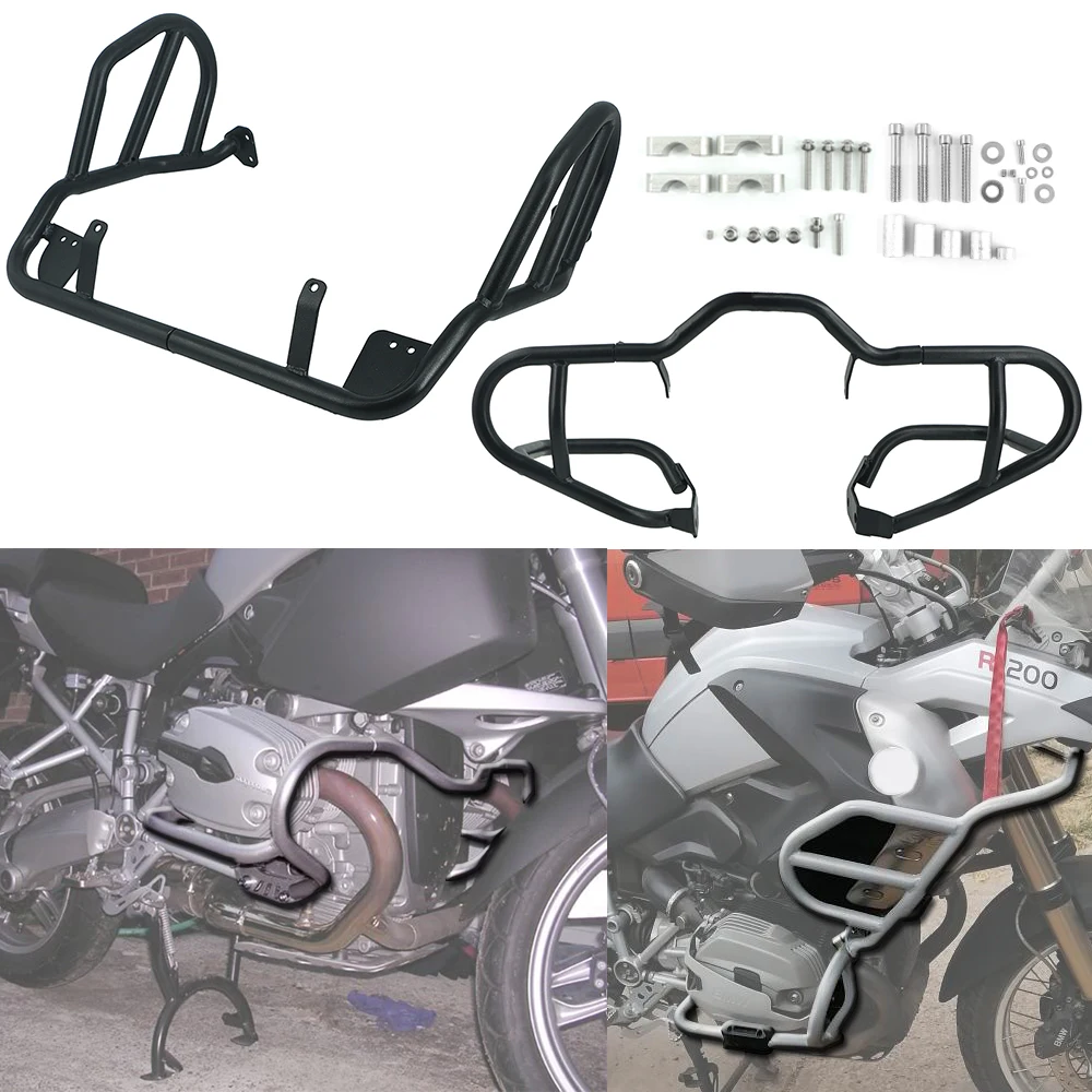 US $143.77 For BMW R 1200 GS R1200GS R1200 2007 20082012 Oil cooled Motorcycle Crash Bar Engine Tank Guard Cover Bumper Frame Protector
