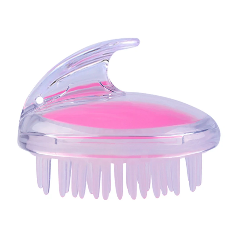 Transparent Shampoo Brush Home Health Massage Shampoo Brush Removable Silicone Cleaning Brush Scrubbers