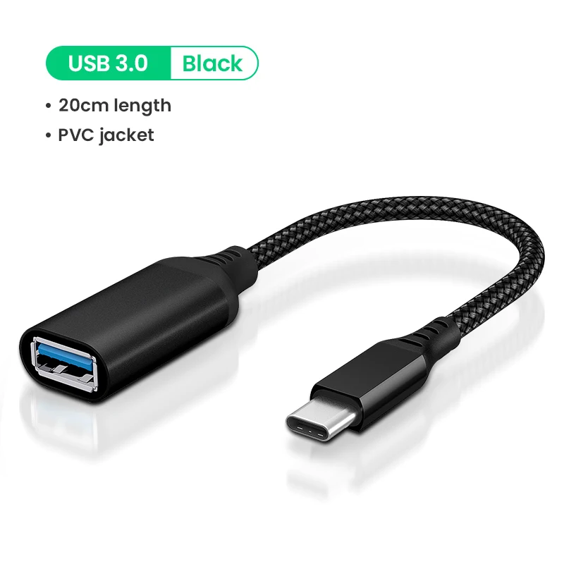 USB C to USB3.0 OTG Audio Conversion USB 3.0 2.0 Type-C OTG Data Cable Connector for Samsung Galaxy S10 MacBook Pro cell phone plug adapter Adapters & Converters