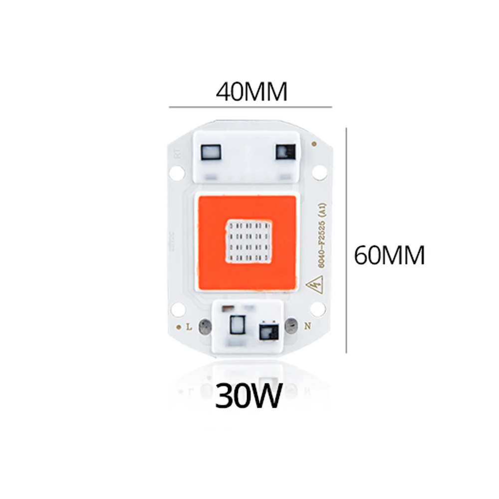 Type Two 30W Полный спектр растут светодиодный COB Чип светать фитоламп AC 220 В 110 В 50 Вт 30 Вт 20 Вт комнатный фитолампа для выращивания растений рассады цветок - Испускаемый цвет: Type Two 30W