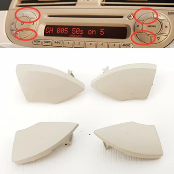 

For Fiat 500 Radio Cd Button Trim Mold Cover Removal 4pcs New High Quality