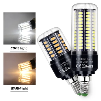 

PEIQI E27 LED Lamp 220V LED Corn Bulb E14 LED Candle Light B22 Bulb 3.5W 5W 7W 9W 12W 15W 20W No Flicker Lighting 110V 5736 SMD