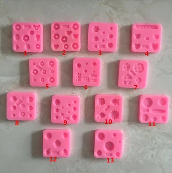 

Silicone Mold 13 Styles Chocolate Mold Fondant Molds DIY Candy Bar Mould Cake Decoration Tools Kitchen DIY Baking Accessories
