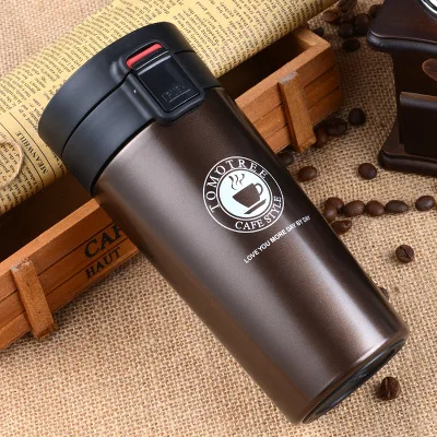 High Quality 380ml Fashion Thermos Stainless Steel insulated Vacuum Flask Bottle Travel Coffee Mug with filter Tea cup
