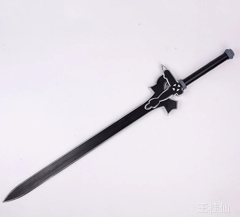 80 см меч искусство онлайн темное Repulser Кирито киригая меч Kirigaya Kazuto Косплей Опора Yuuki Асуна черный бутафорский меч для костюмированной игры инструмент - Цвет: Elucidator