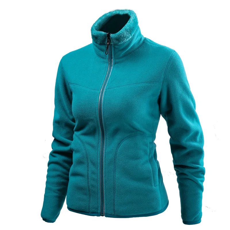 Facecozy для мужчин и женщин, уличная походная флисовая зимняя куртка для мужчин и женщин, спортивная куртка для кемпинга, теплая куртка для рыбалки, катания на лыжах, альпинизма - Цвет: Women Green