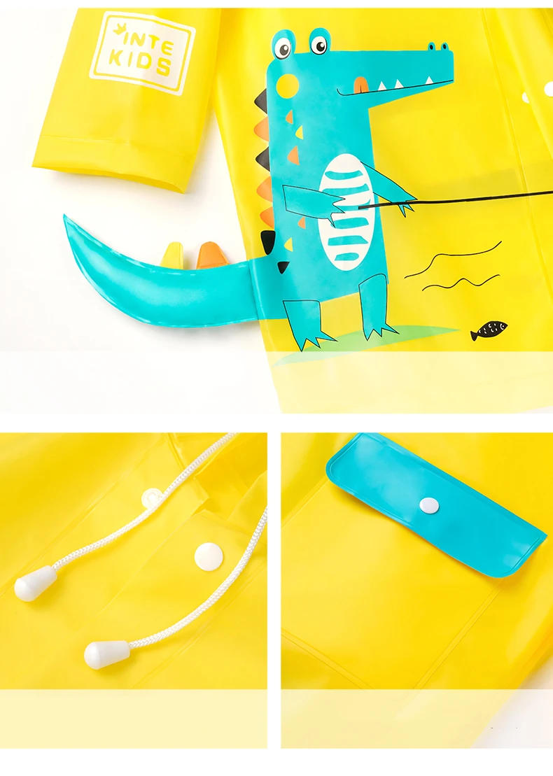 Manteau De Pluie Léger Imprimé Floral Pour Enfants... – Grandado