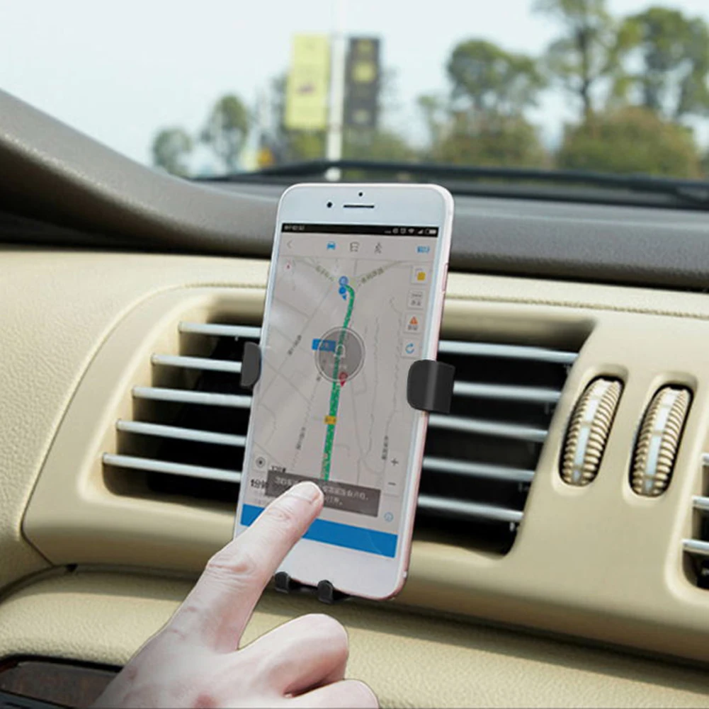 Автомобильный кронштейн Универсальный автомобильный держатель мобильного телефона гравитационный датчик вентиляционное отверстие кронштейн Подставка Автомобильный carros для iPhone samsung