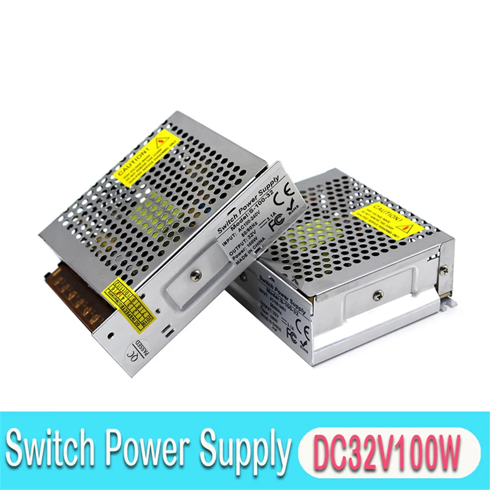 

Single Output Switching Power Supply DC32V 3.1A 100W PowersSource DC 32V SMPS For LED Lighting Monitoring system CCTV