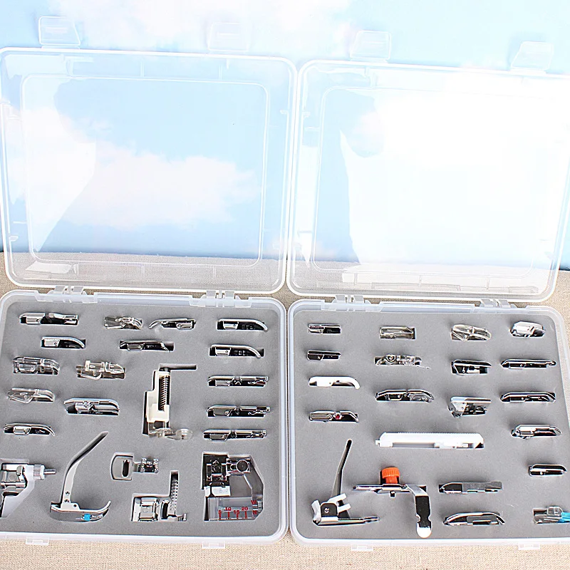 52 kits DHL 25 набор 42/48/52 наборы лапка швейной машины Запчасти комплекты Щётки для обуви - Цвет: 52 kits