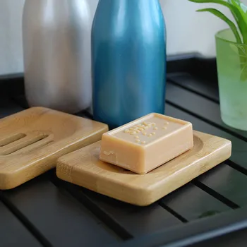 

Soap Dish Jabonera Porta Sabonete wooden Soap Dish Natural Bamboo Wood Bathroom Shower Soap Tray Dish Storage Holder Plate New