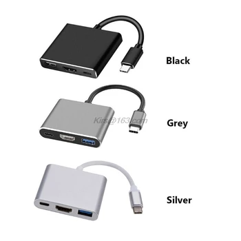 

USB C to HD-MI Adapter USB3.0 Type C Charging Hub Coverter for MacBook Pro 2016