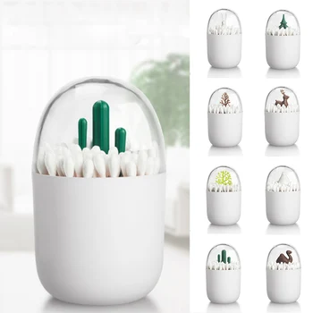 

1Pcs Cute Cartoon Plastic Table Decoration Toothpick Box Toothpick Holder Dustproof Cotton Swab Case Toothpick Dispenser