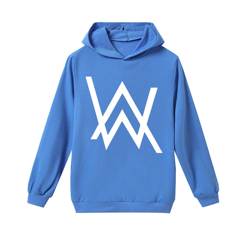С изображением мультипликационных персонажей для детей Alan Walker, потертый MORGZ Ютубер футболка apex легенды Venom хлопковый свитер с капюшоном, свитер с длинными рукавами, футболка, одежда для детей - Цвет: H940Blue