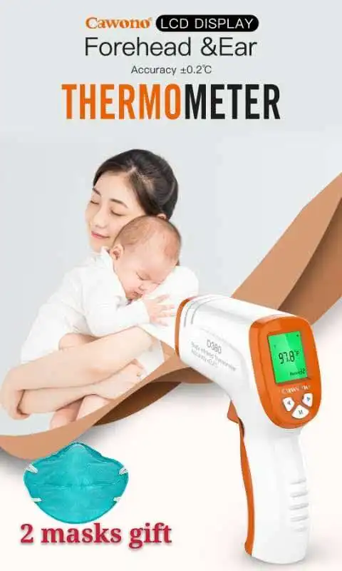 

Infrared Thermometer body Digital electronic Thermometer Multi-purpose Non-contact Forehead measure temperature gun
