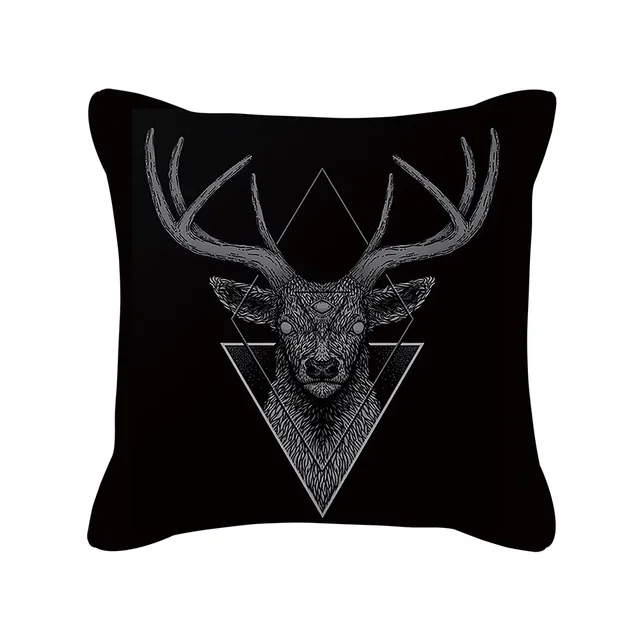 Punk Style Cushion Cover Skull Print Office Sofa Car Pillow Case Home Decor Throw Pillow Cover Outdoor Square Pillowcase45x45cm 2