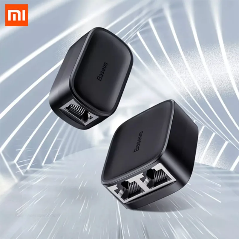 

Xiaomi Baseus RJ45 1 To 2 Ways LAN Ethernet Network Female Splitter Connector Adapter Extender For Optical Modem Router