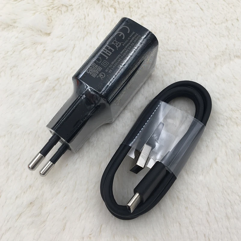 18 Вт Xiaomi 12 В 1 5 А QC3.0 ЕС USB адаптер для быстрой зарядки Type-C кабель Mi 8 8se 6 6x A2 A3 Lite CC9 CC9e