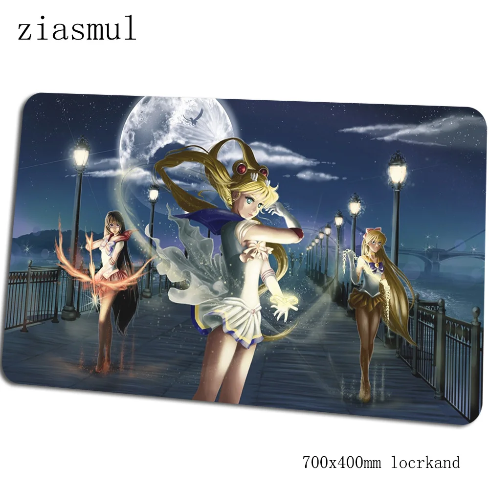 Коврик для мыши sailor moon, милый компьютерный коврик 70x40 см, игровой коврик для мыши, большой ПК, клавиатура со встроенной мышью, игровой стол - Цвет: Size 700x400x2mm