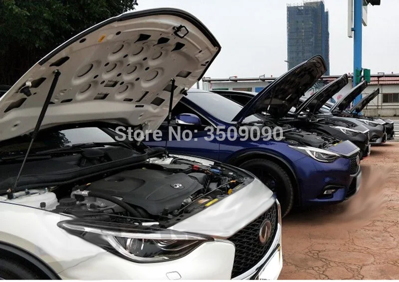 Для Infiniti QX30 2017 2018 2019 капот автомобиля Опора капота стержень Пневматическая
