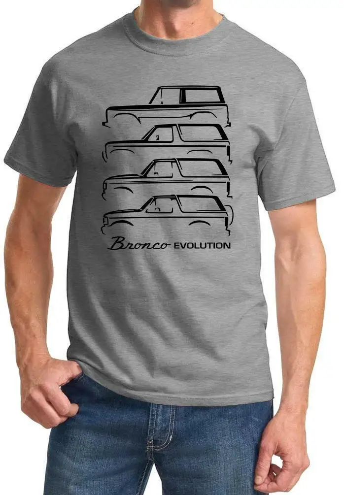 1966-92 для Bronco Evolution, классический дизайн, футболка, новинка