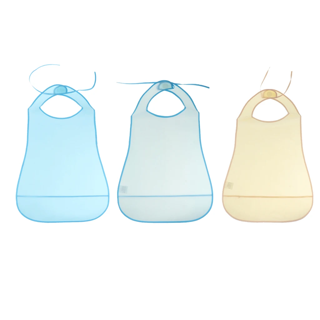 Meals Dinning Clothing Protector Bib Disability Aid Apron Crumb Catcher for Feeding Eating, Waterproof, Reusable, Washable