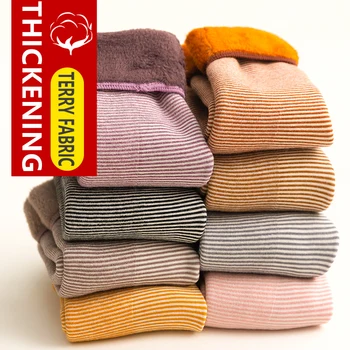 

Japanese autumn winter long cotton socks women high socks autumn and winter Plush warm socks Korean floor Women socks 4 Pairs