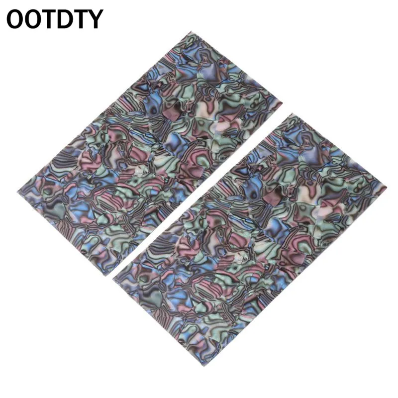 OOTDTY 2 шт. гитара строитель инкрустация красочные гитары целлулоидная голова шпон оболочки лист