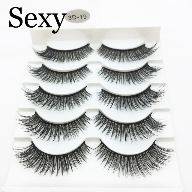 Pairs 3d mink hair false eyelashes natural Long Eye Lashes Wispy Makeup Extension Tools sexy mink eyelashes eye lashes cilios