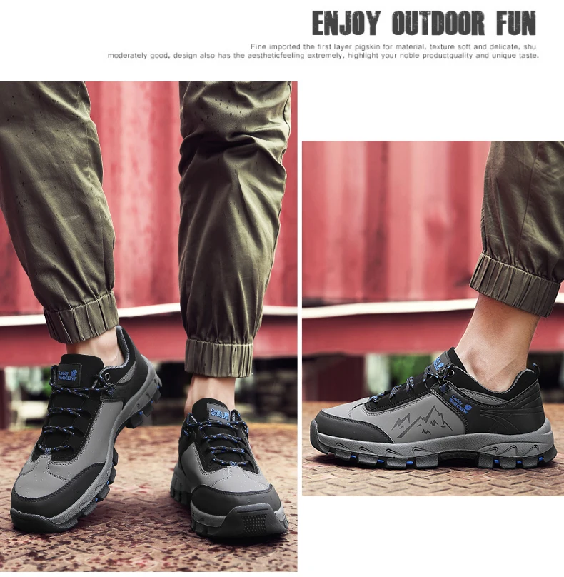 Autumn Winter Men Mountain Climbing Shoes Big Size Outdoor Trail Sneakers Warm Hiking Shoes for Men Trekking Sneakers Brand