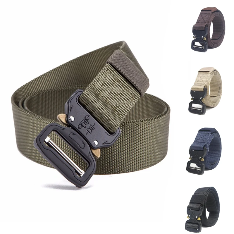 Tactical Belt Adjustable Military Belt For Men Outdoor Hunting Training