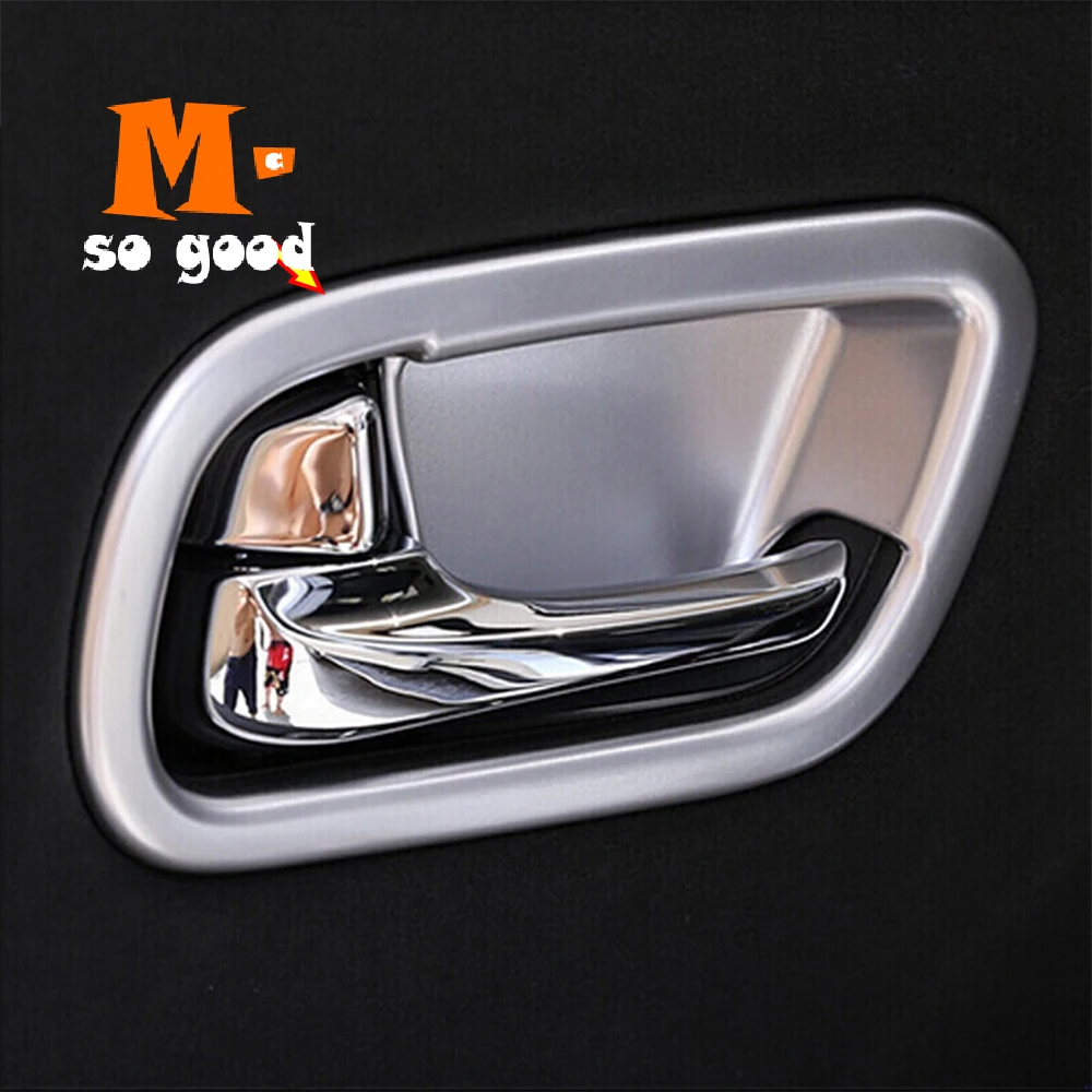 For NIssan Patrol Armada Y62 2017 2018 auto Accessories styling ABS Chrome Car inner door Bowl decoration strip Cover Trim | Автомобили и