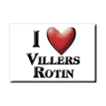 VILLERS ROTIN aimant lodestone RHÔNE ALPES (21) France frigo aimant SOUVENIR j'aime cadeau