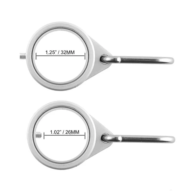 2Db Alumínium Ötvözet Zászlórágó Gyűrűk Rögzített Karabiner Horoggal 360 Fokos Forgó, Becsapódó Zászló Rögzítő Fonó Készlet - Image 6