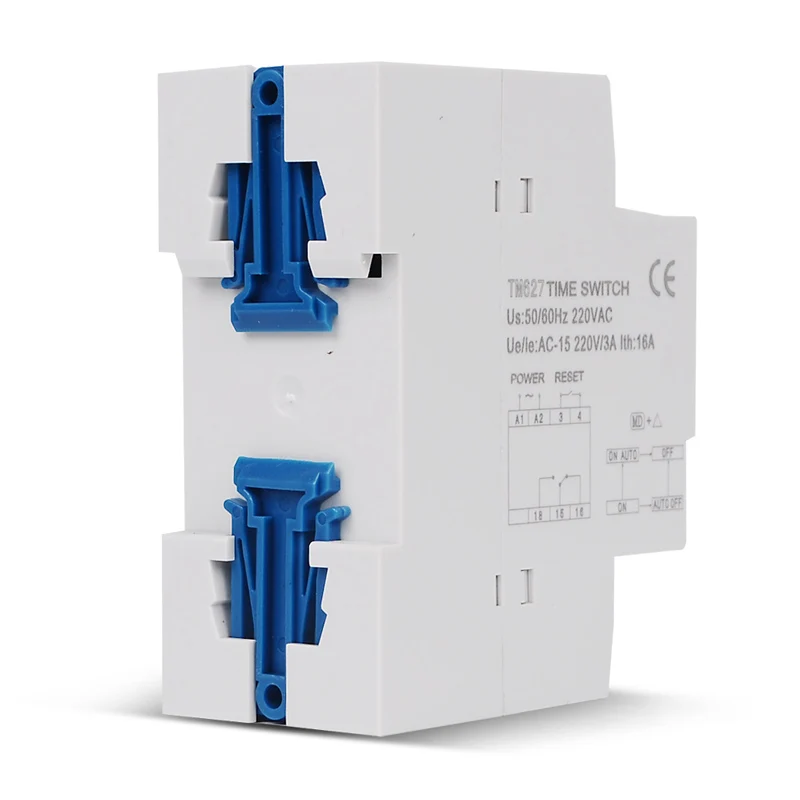 Relais temporisé 2W 0 05s-100h multifonctions 24-240VAC/DC raccordement
