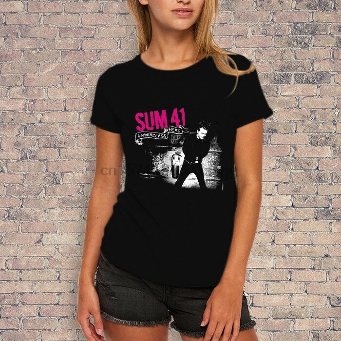 Sum 41 Underclass Hero Album футболка женский стиль