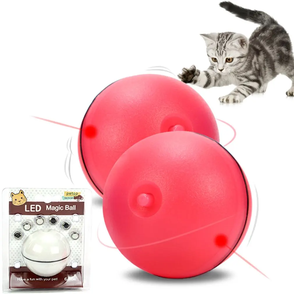 Led Flash Rolling Ball Funny Cat Toy Interactive Laser Cat Toy Automatic Funny Cat Ball Professional Fashion