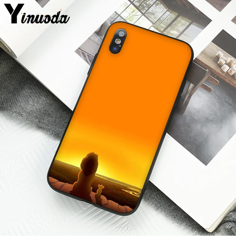 Yinuoda лев Король мультфильм печать рисунок телефона чехол для Apple iPhone 8 7 6 6S Plus X XS MAX 5 5S SE XR сотовые телефоны