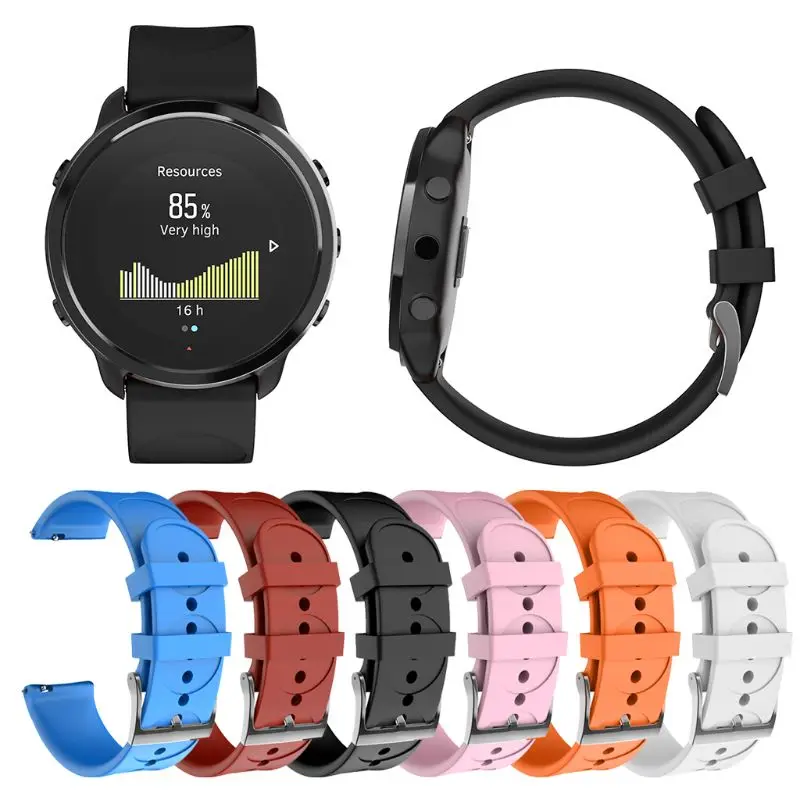 Дышащий ремешок для часов мягкий силиконовый ремешок для SUunto 3 фитнес Смарт-часы