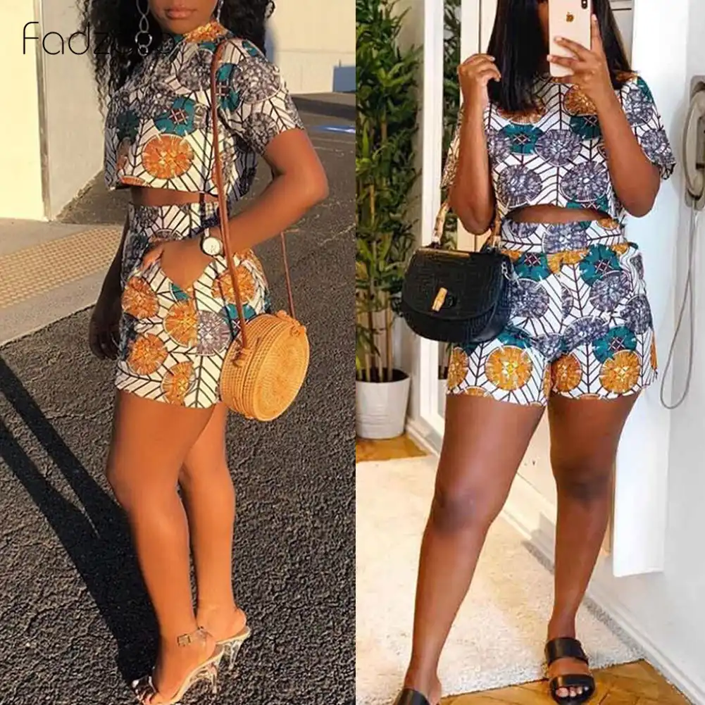 ankara shorts and tops