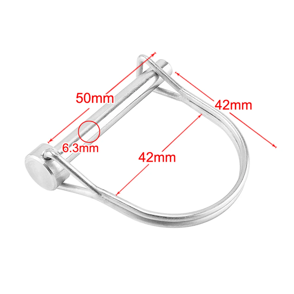 Trailer Coupler Latch Safety Pin 1/4 Inch Diameter 900-37