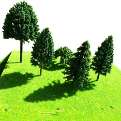 Modelo de árbol, cajas misteriosas Modelo de pino a escala HO, ciprés, modelos Banyan, vía férrea, diseño de jardín, Dioramas, mesa de arena, Material