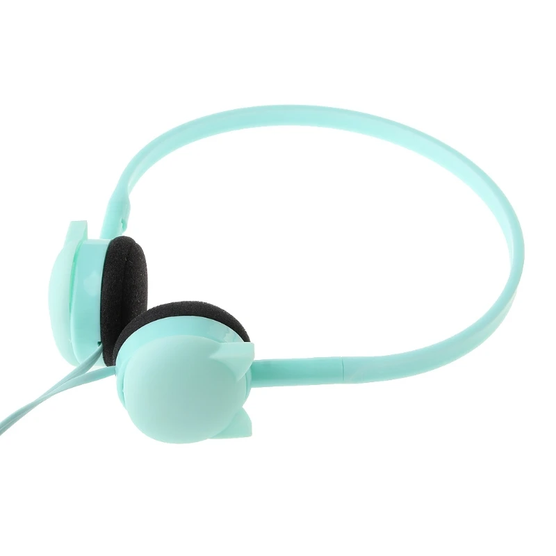 Лицо кошка гарнитура повязка большие наушники для iPhone Android телефон huawei Xiaomi MP3 N1HC