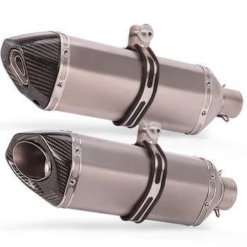 

unviersal motorcycle exhaust pipe modified escape moto Titanium alloy for ninja400 Z1000 RC390 R15 R3 sv650 cbr1000 k8 k11 r25