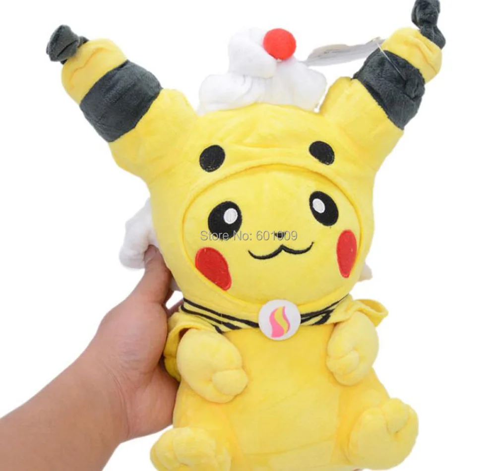 EMS 30/лот Ampharos Пикачу 30 см плюшевые куклы мягкие животные мультфильм лучшие подарки