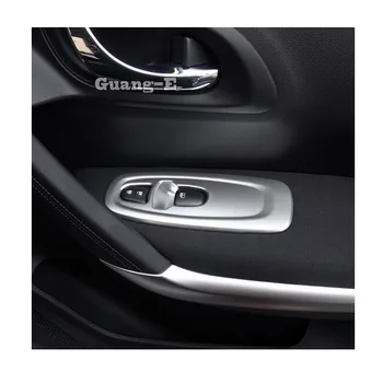 

For Renault Kadjar 2016 2017 2018 2019 2020 Car Door Window Glass Inner Panel Armrest Lift Switch Button Trim Frame Molding 4pcs