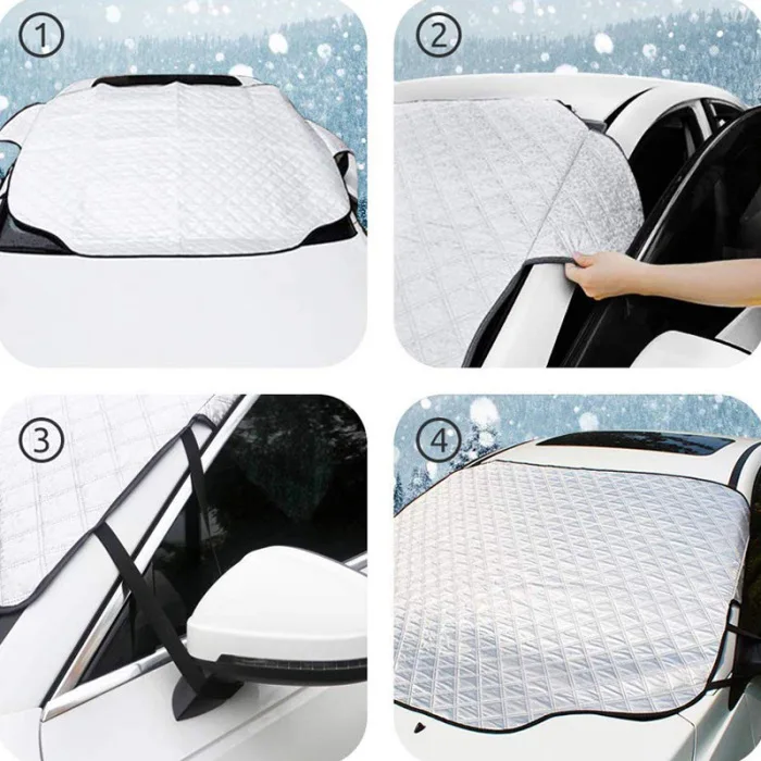 1 шт. Универсальный Автомобильный лобовое стекло снежное покрытие ледяной дождь защита от пыли защита от мороза анти-УФ Защита солнцезащитный козырек
